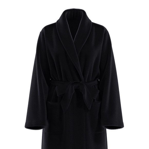 Victoria’s Secret Luxurious Black Women's Plush Robe - Picture 4 of 5